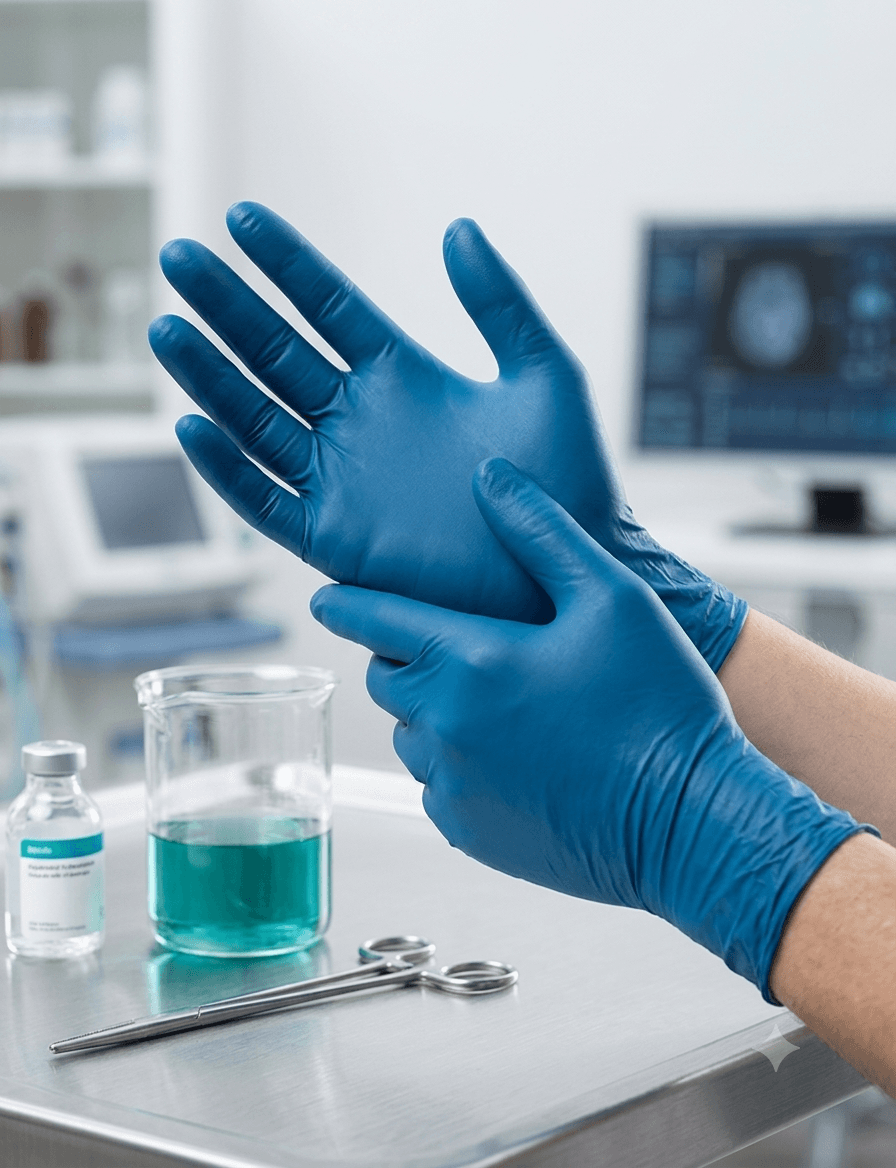 Nitrile Gloves – Sea Blue